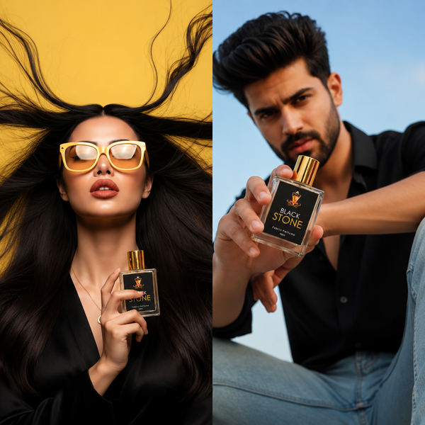 Black Stone Fabric Perfume | Luxury Long Lasting Woody Fragrance For Clothes