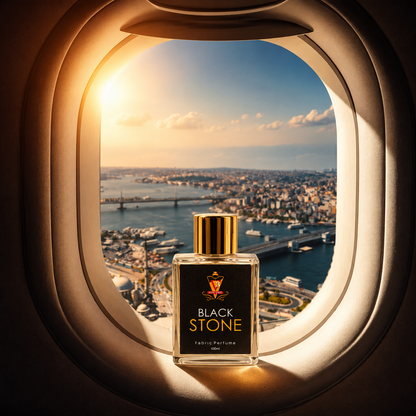Black Stone Fabric Perfume | Luxury Long Lasting Woody Fragrance For Clothes